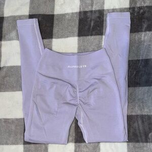 Alphalete Lavender Scrunch-Waist Leggings
